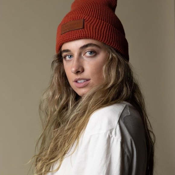 Red Women's Beanie - Picture 2 of 4